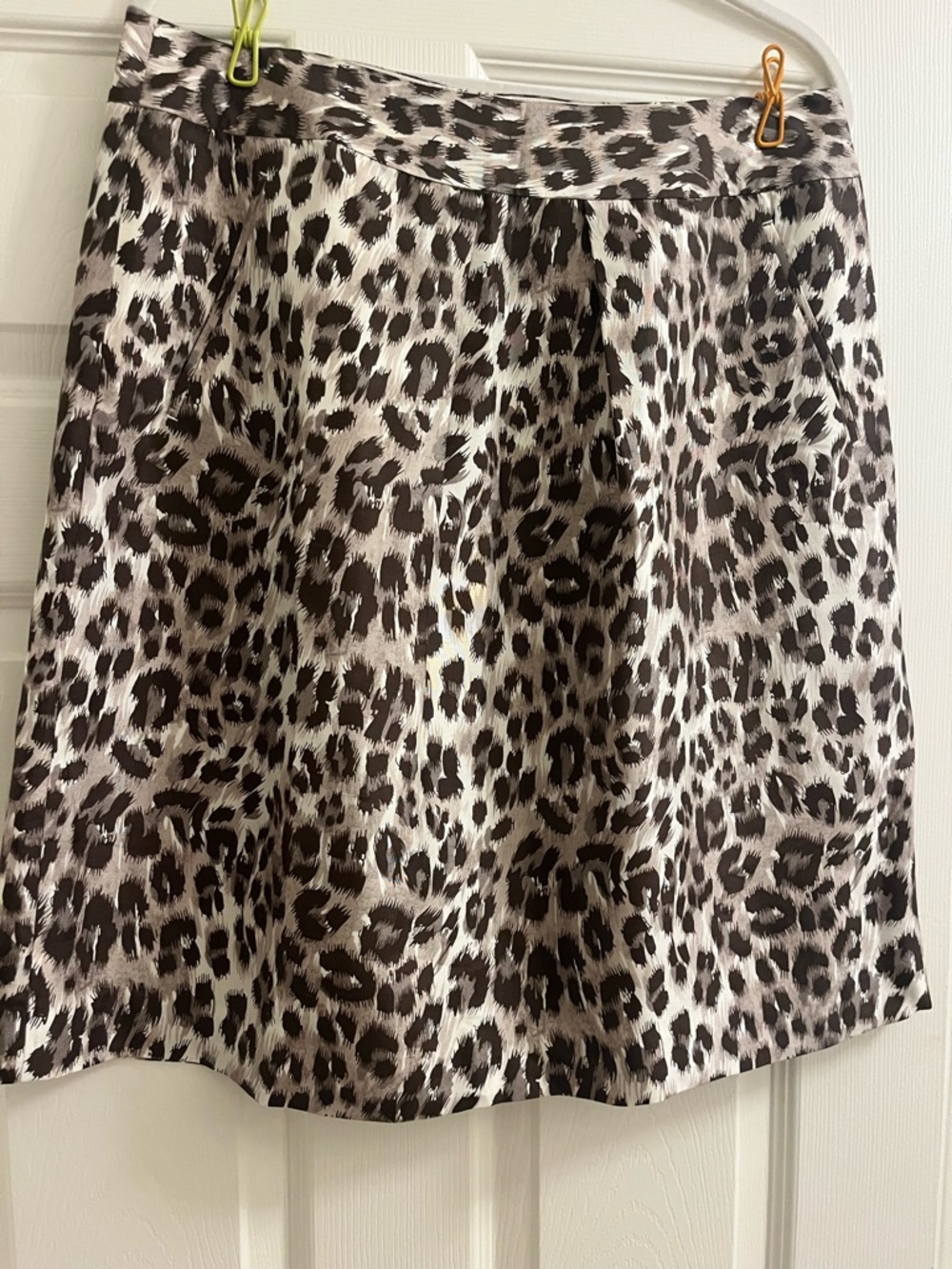 Banaba Republic Silk Leopard Skirt
